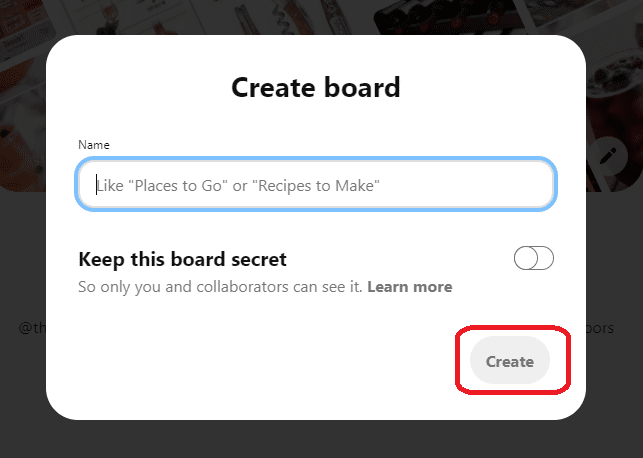 name your board
