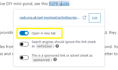 Open link in new tab example
