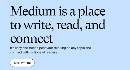 Medium is a place to write, read, and connect Medium is a place to write, read, and connect